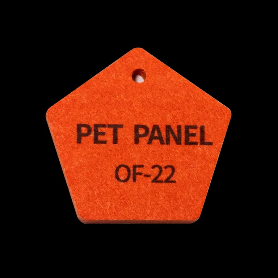Panel Poliester 1.22 x 2.44 x9mm Color OF22 - Naranja