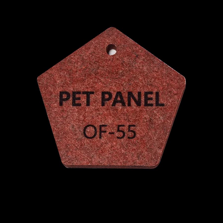 Panel Poliester 1.22 x 2.44 x9mm Color OF55 - Ladrillo