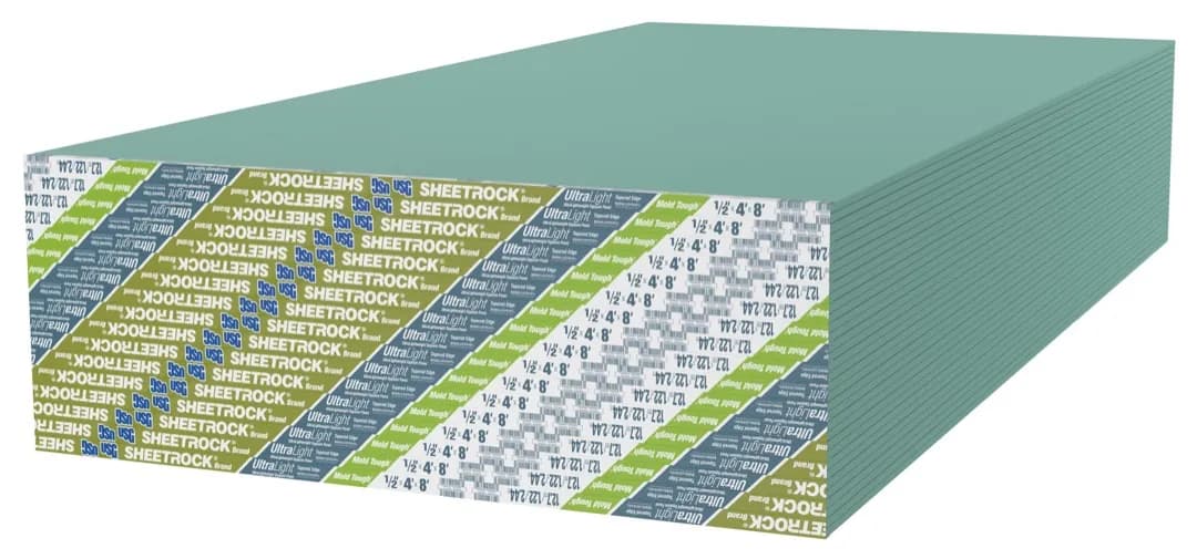 Plancha de yeso UltraLight Mold Tough 4' x 8' - 1/2" (E12UMT08)