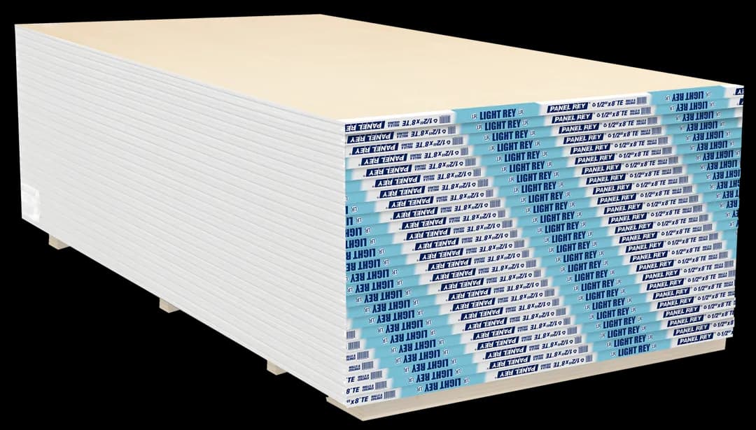 Plancha de yeso LightRey 4' x 8' - 1/2"