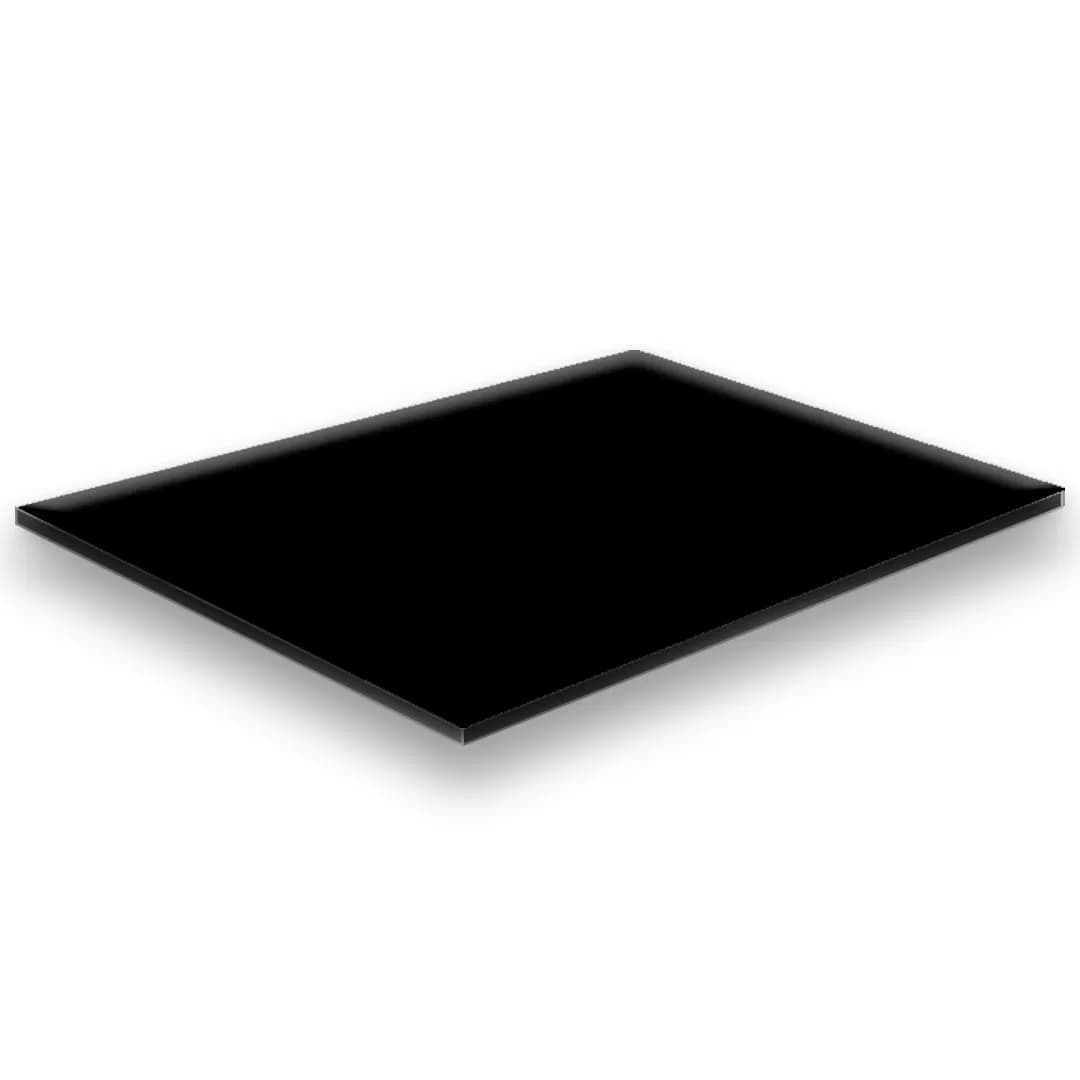 Plancha ACM Glossy Black 1.22m x 2.44m - 4mm (OST415)