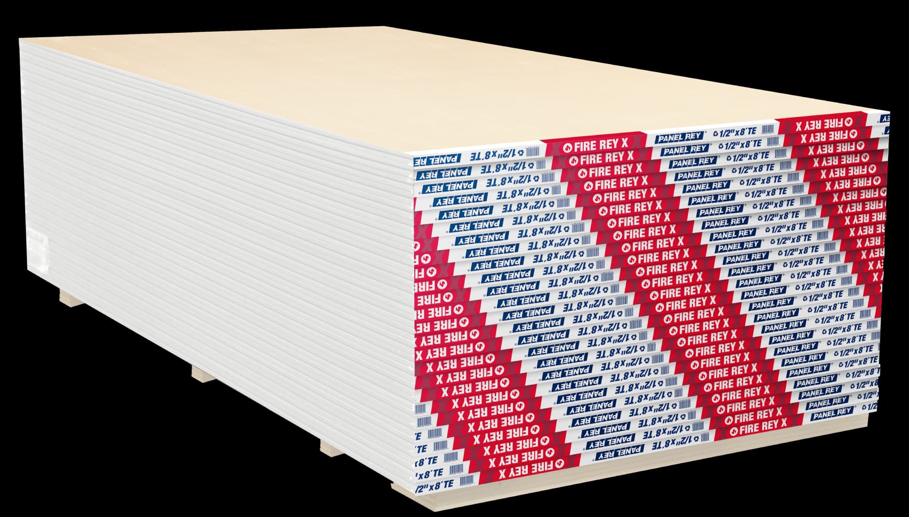 Plancha de yeso Fire Rey 4x8x5/8 Tipo X