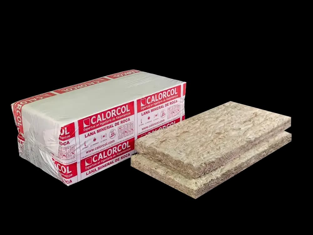 Lana Mineral Calorcol 0.41m x 1.22m  1 1/2" , 7 unid (3.5014 m2)) - 70kg/m3